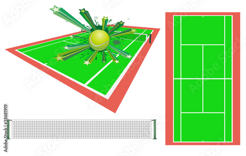 tennis design element