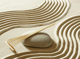 waves in zen sand