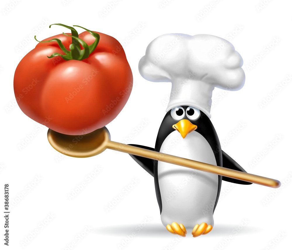 Obraz premium pinguino pomodoro 2