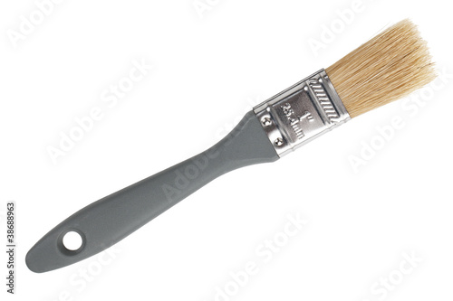 The thin paint brush with natural bristles
