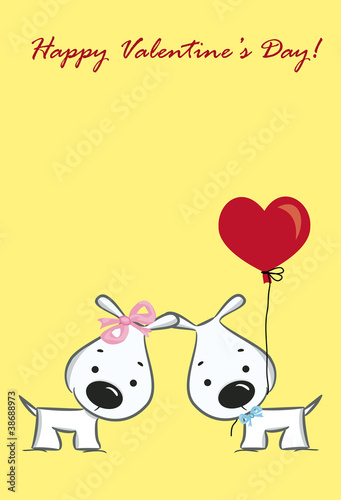 The cute card for Valentine s Day  the background