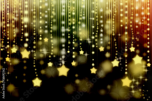 Stars on abstract background