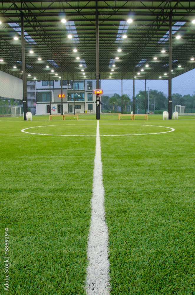 Indoor football field
