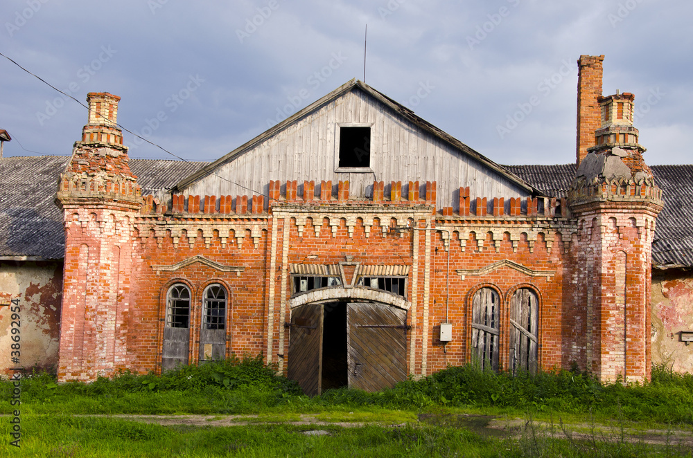 historical manor ruins in Lithuania
