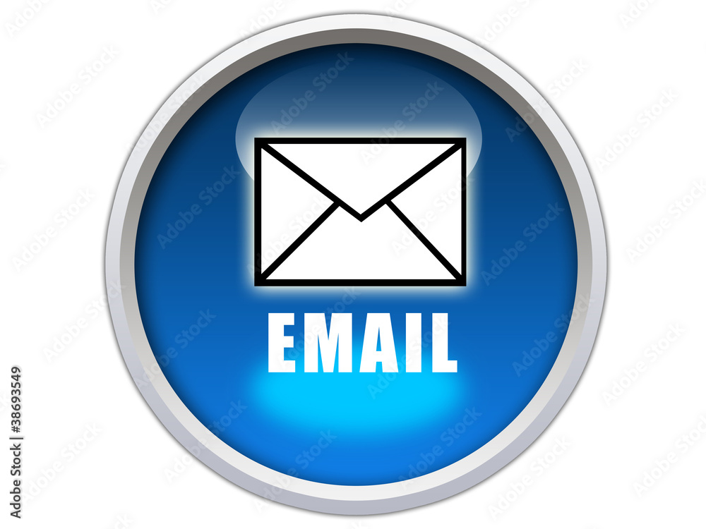 email word with icon on blue glossy button graphic email word with icon on blue glossy button graphic