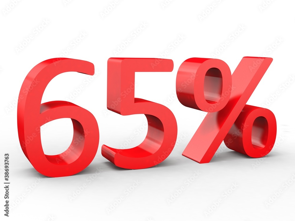 3d Schrift 65% rot 3d Schrift 65% rot