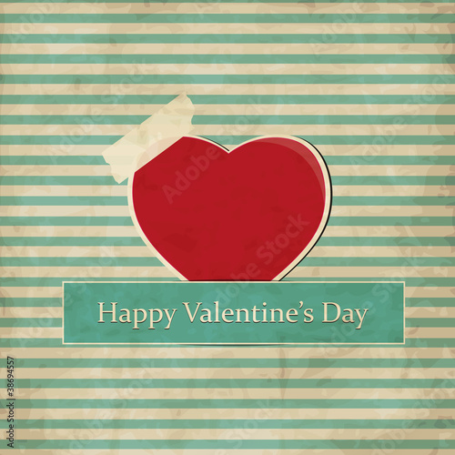 Scrap nautical card with heart