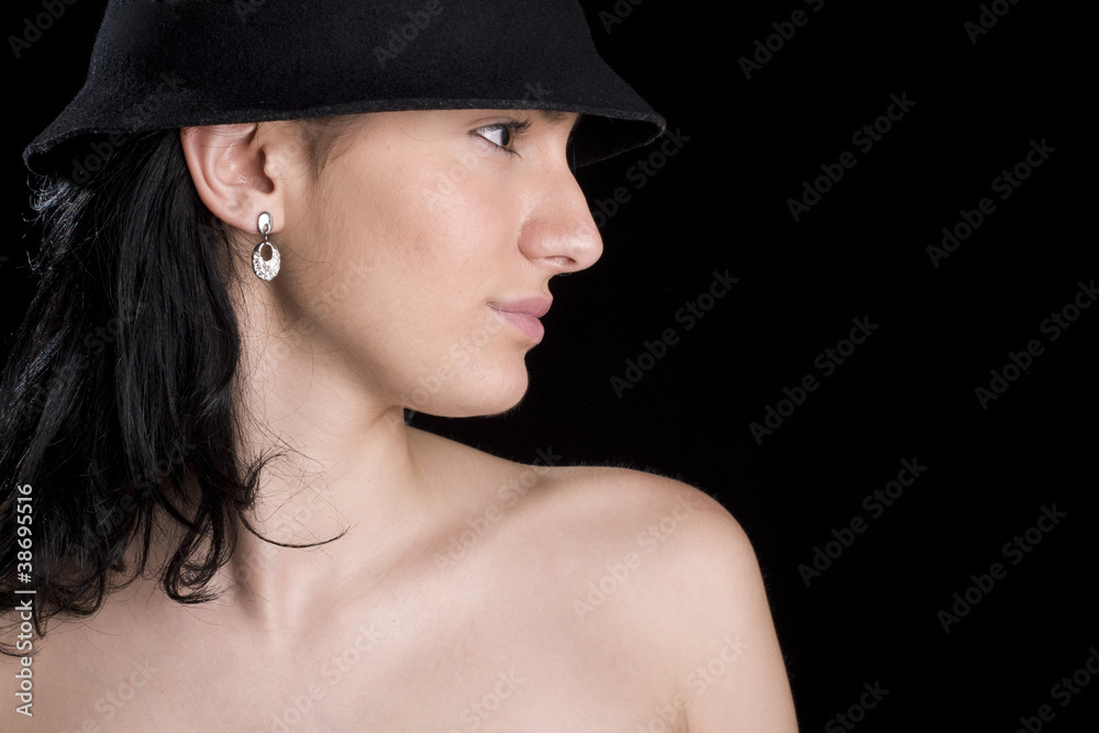 woman with a hat woman with a hat