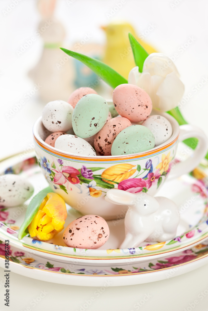 Fototapeta premium chocolate Easter eggs