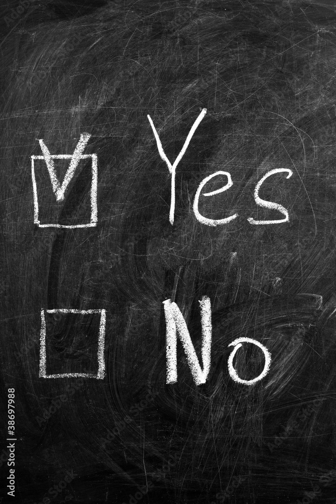 Obraz premium Check the box