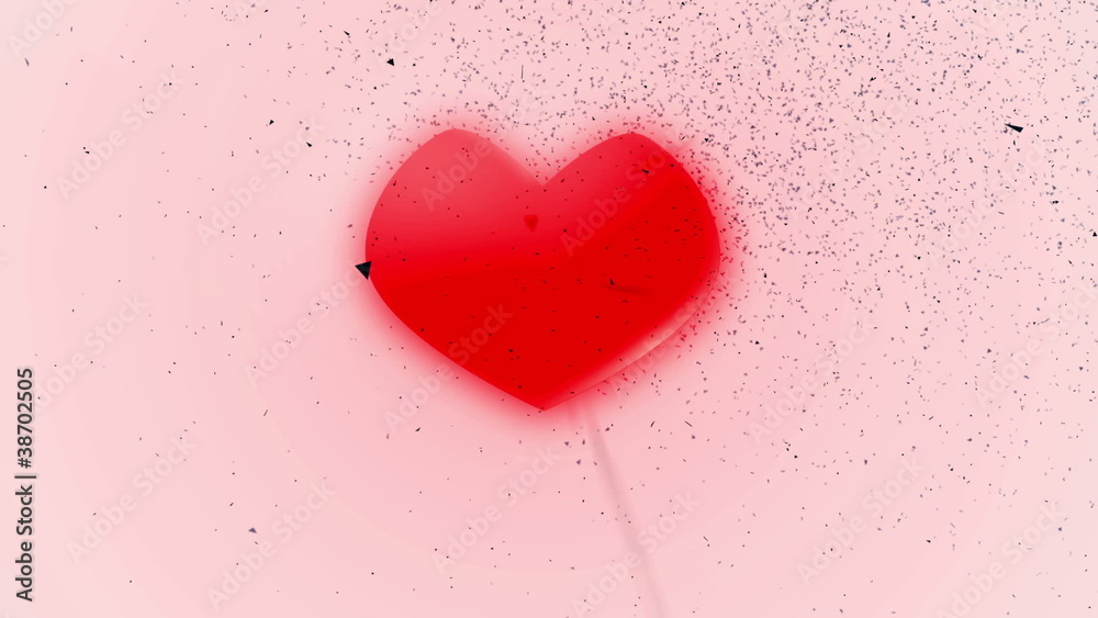 Melting Metallic Heart Melting Metallic Heart