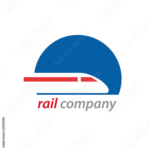 Logo railway and train # Vector