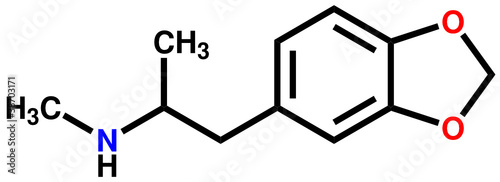 MDMA (ecstasy) structural formula