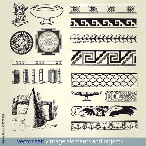 vintage elements - antique - vector