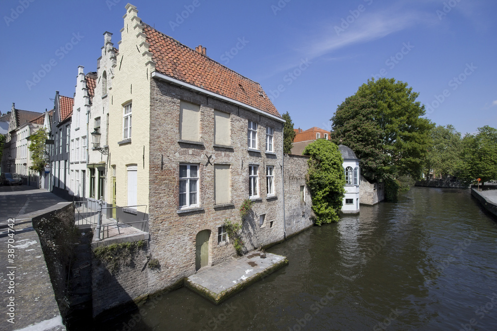 Historical Houses in Bruges, Belgium