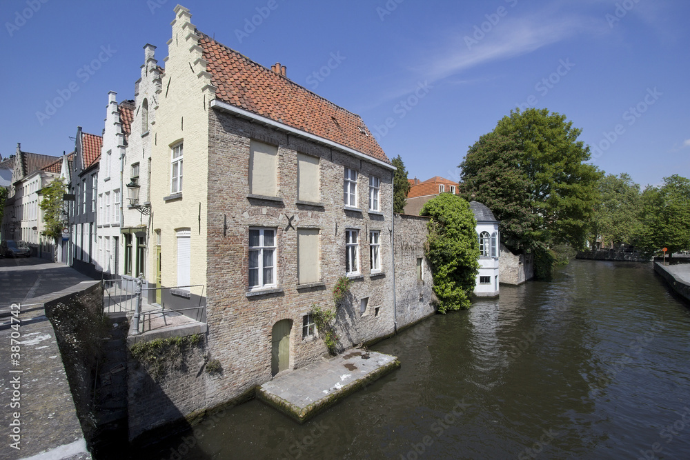 Obraz premium Historical Houses in Bruges, Belgium