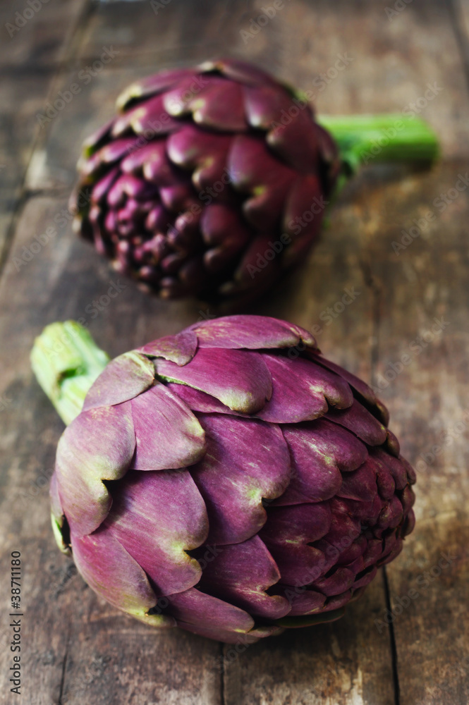 Fototapeta premium Two Artichokes