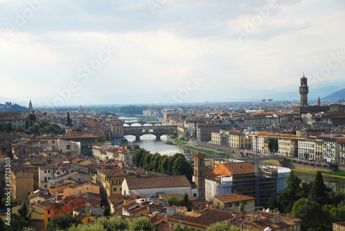 Florence, aerial view from Michelangelo square