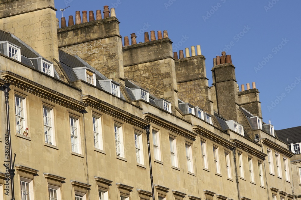 Terraced Houses in Bath, England