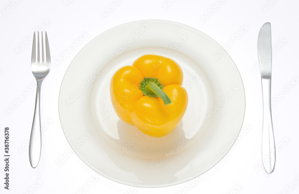 洋食器とパプリカ