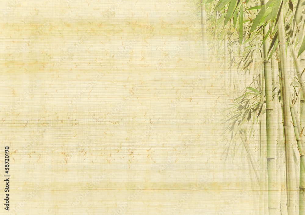Fototapeta Azja tło z bambusem