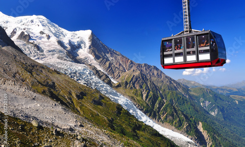 Aiguille du Midi cable car in Chamonix