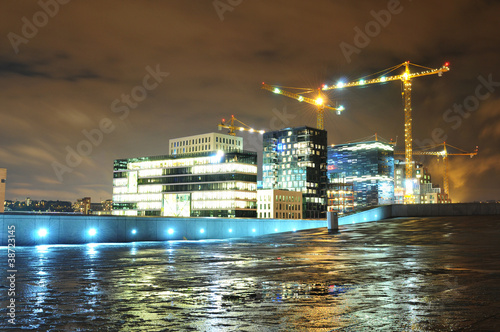 Canvas Print Construction site