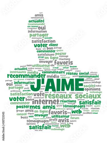 Nuage de Tags "J’AIME" (recommander voter partager like bouton)