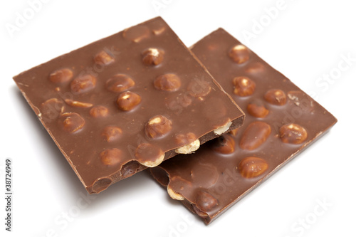 milk chocolate with hazelnuts