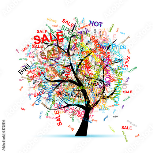 Shopping tree concept for your design