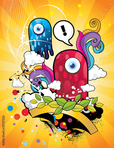 personajes abstractos en vector