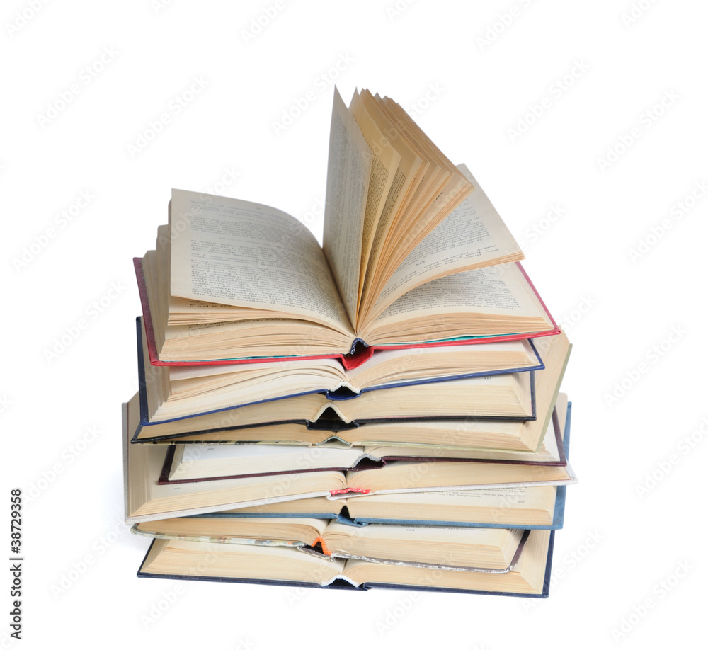 Naklejka premium Open books