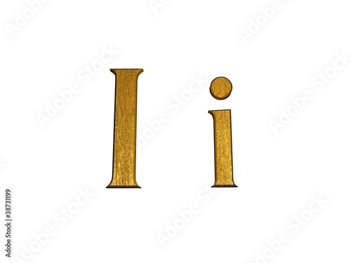 one letter of golden alphabet