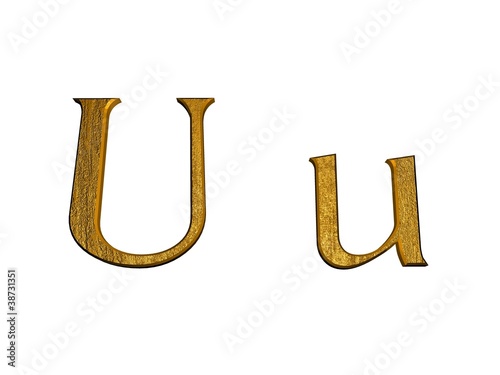 one letter of golden alphabet