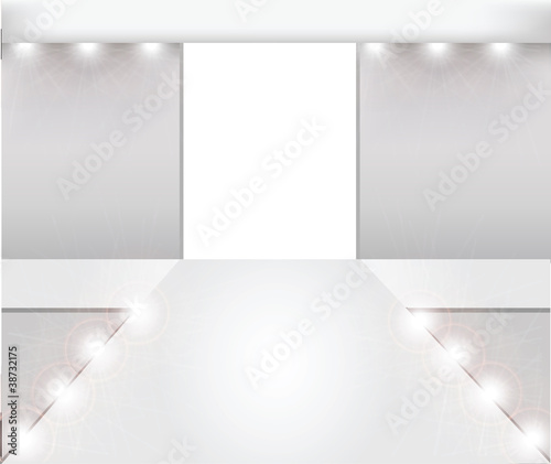 empty fashion runway