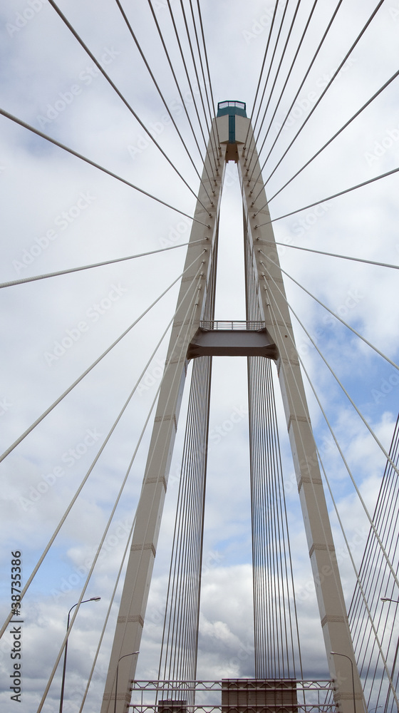 Suspension bridge support Suspension bridge support