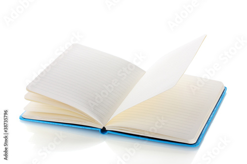 beautiful notebook isolated on white