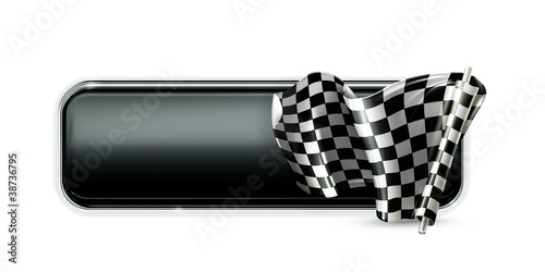 Racing banner flag