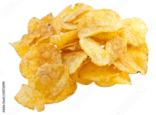 Heap of potatoe chips