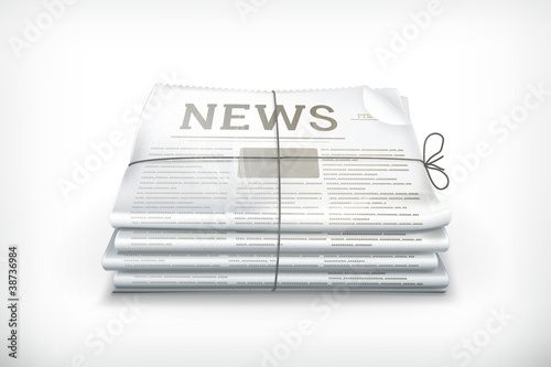 Stack of newspapers
