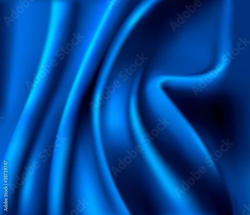 Elegant blue satin texture. Vector illustration.