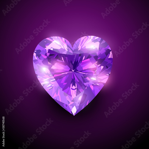 gloowing diamond heart