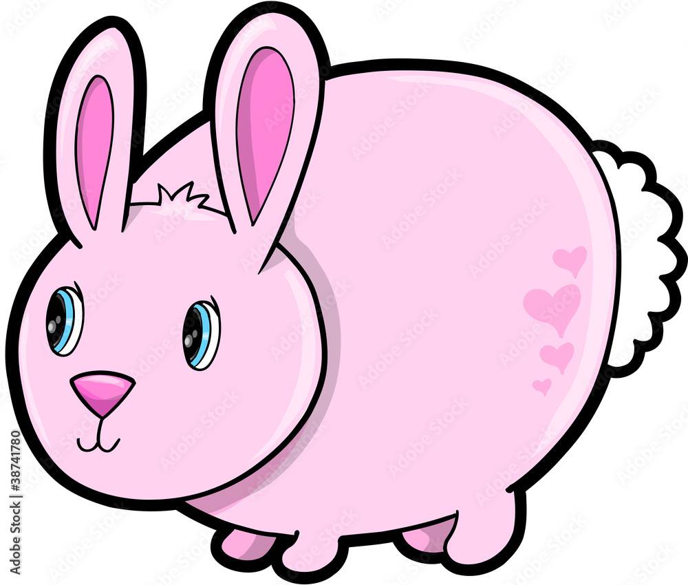 Cute Easter Bunny Rabbit Animal Vector Illustration Art Cute Easter Bunny Rabbit Animal Vector Illustration Art