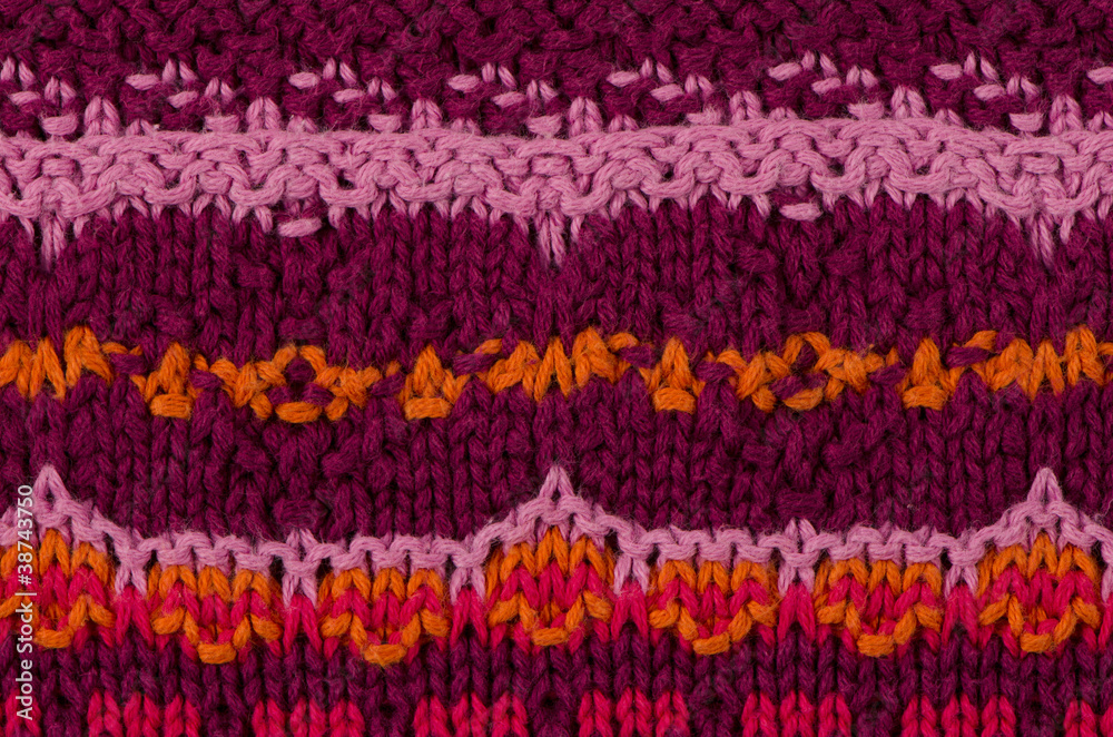 Striped knitted texture Striped knitted texture