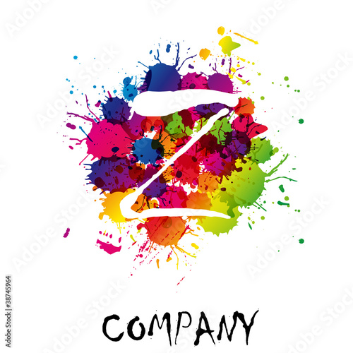 Splash Logo letter Z # Vector