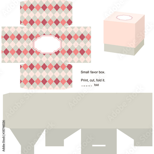 Gift box template