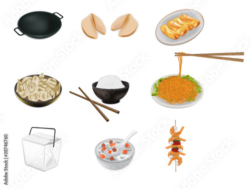 Chinese food vector illustration