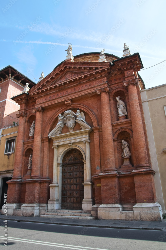 Church of St. Carlo. Ferrara. Emilia-Romagna. Italy.