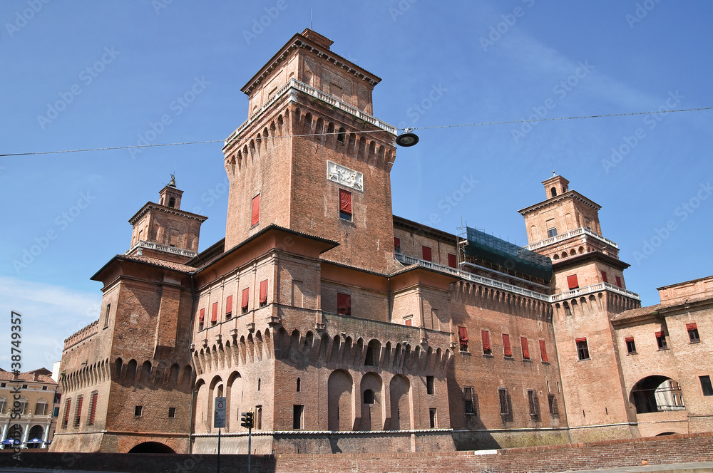 Estense Castle. Ferrara. Emilia-Romagna. Italy.