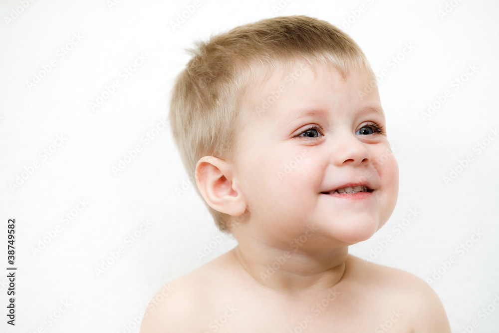 bright closeup portrait of adorable baby bright closeup portrait of adorable baby
